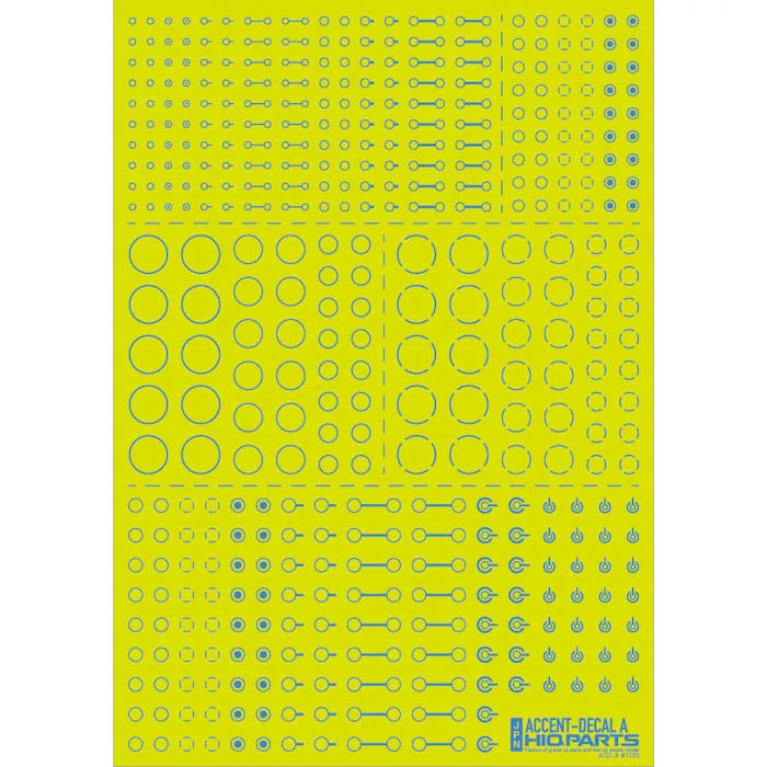 ACD-A-IB Accent Decal A Indigo Blue (1 Sheets)
