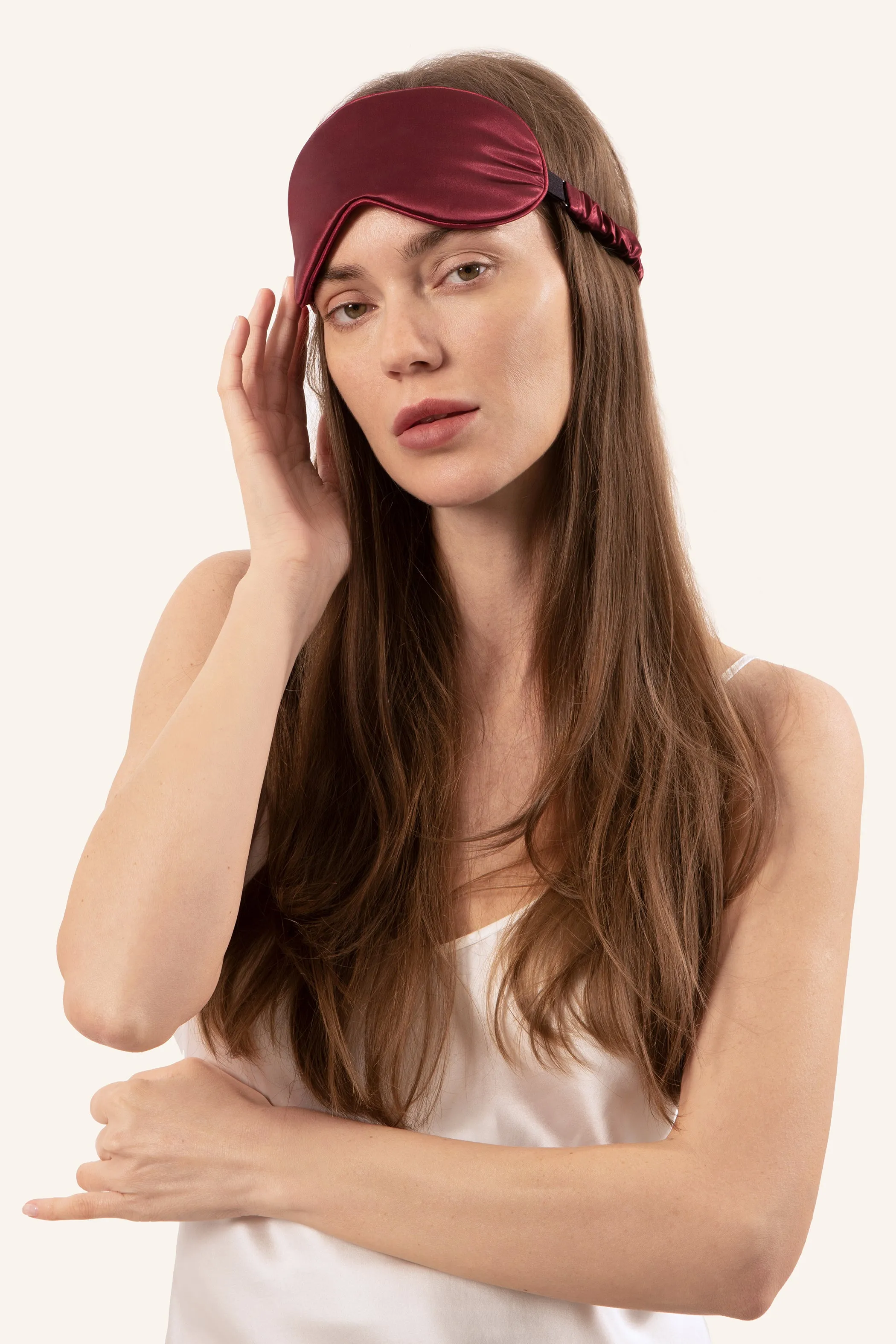 Adjustable Silk Sleep Mask - Ultra Soft & Breathable