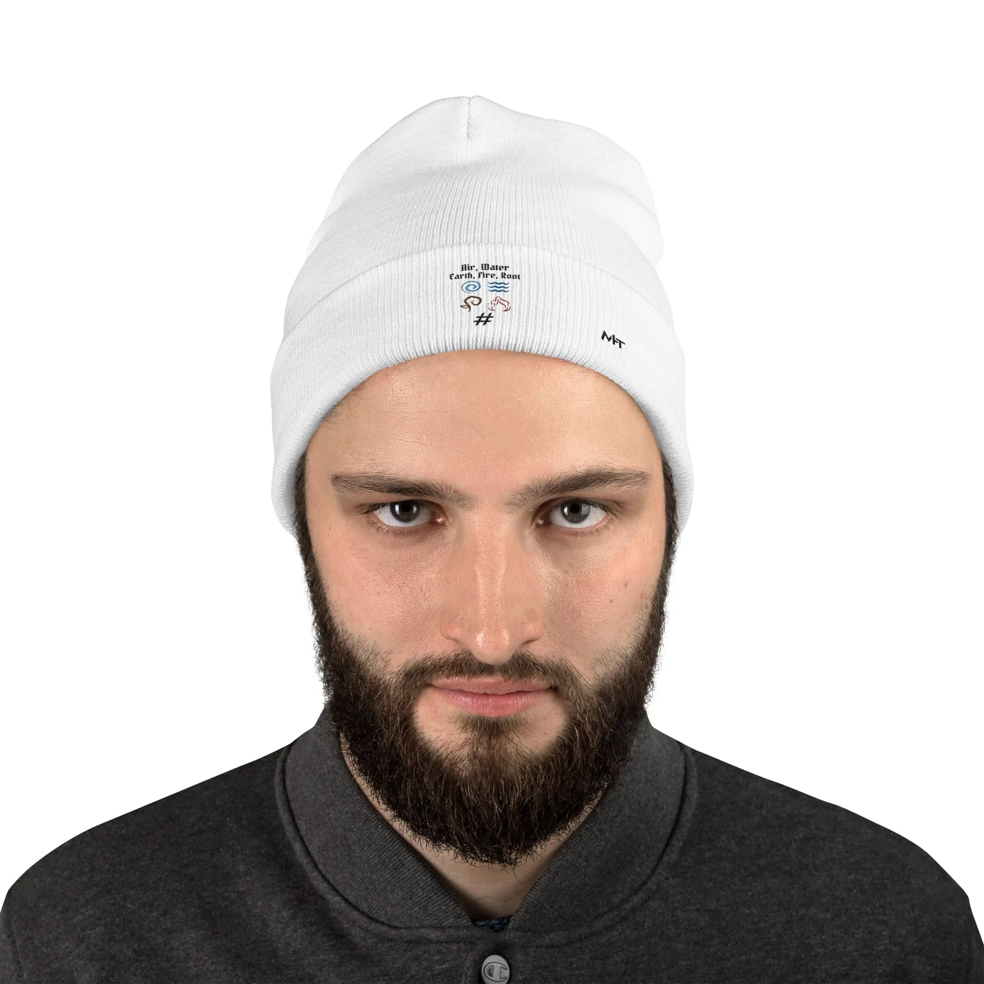 Air, Water, Earth, Fire, Root - Embroidered Beanie