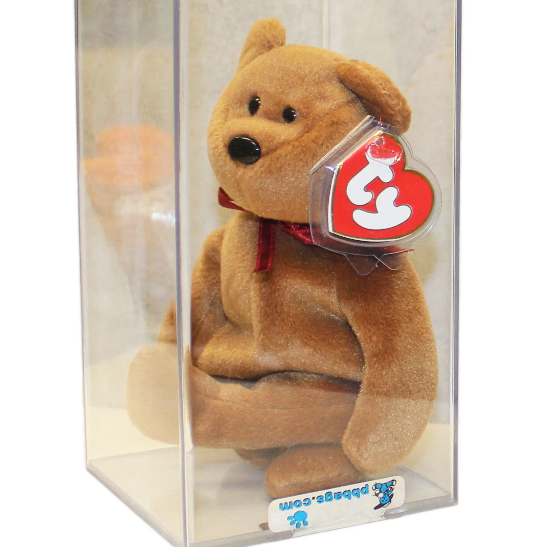 Authenticated Beanie Baby: 3rd Generation Teddy New Face Brown Bear