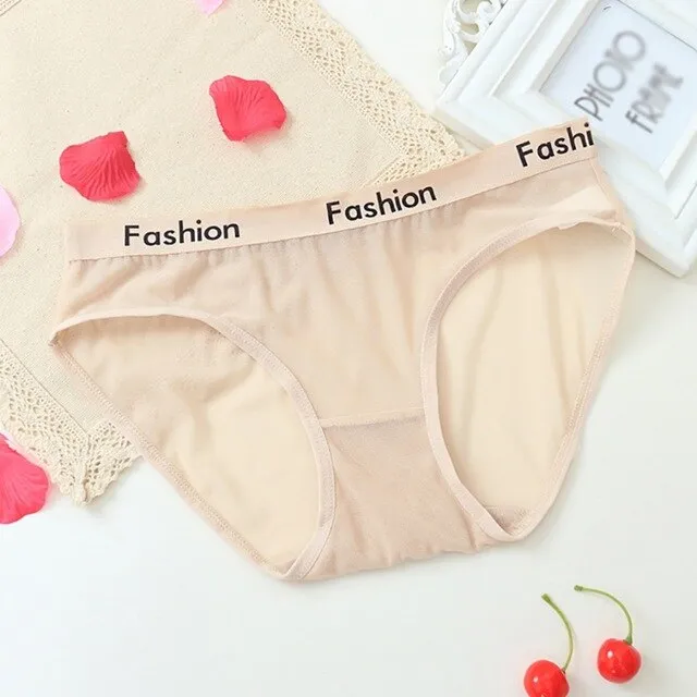 Breathable Letter Plus Size Panties