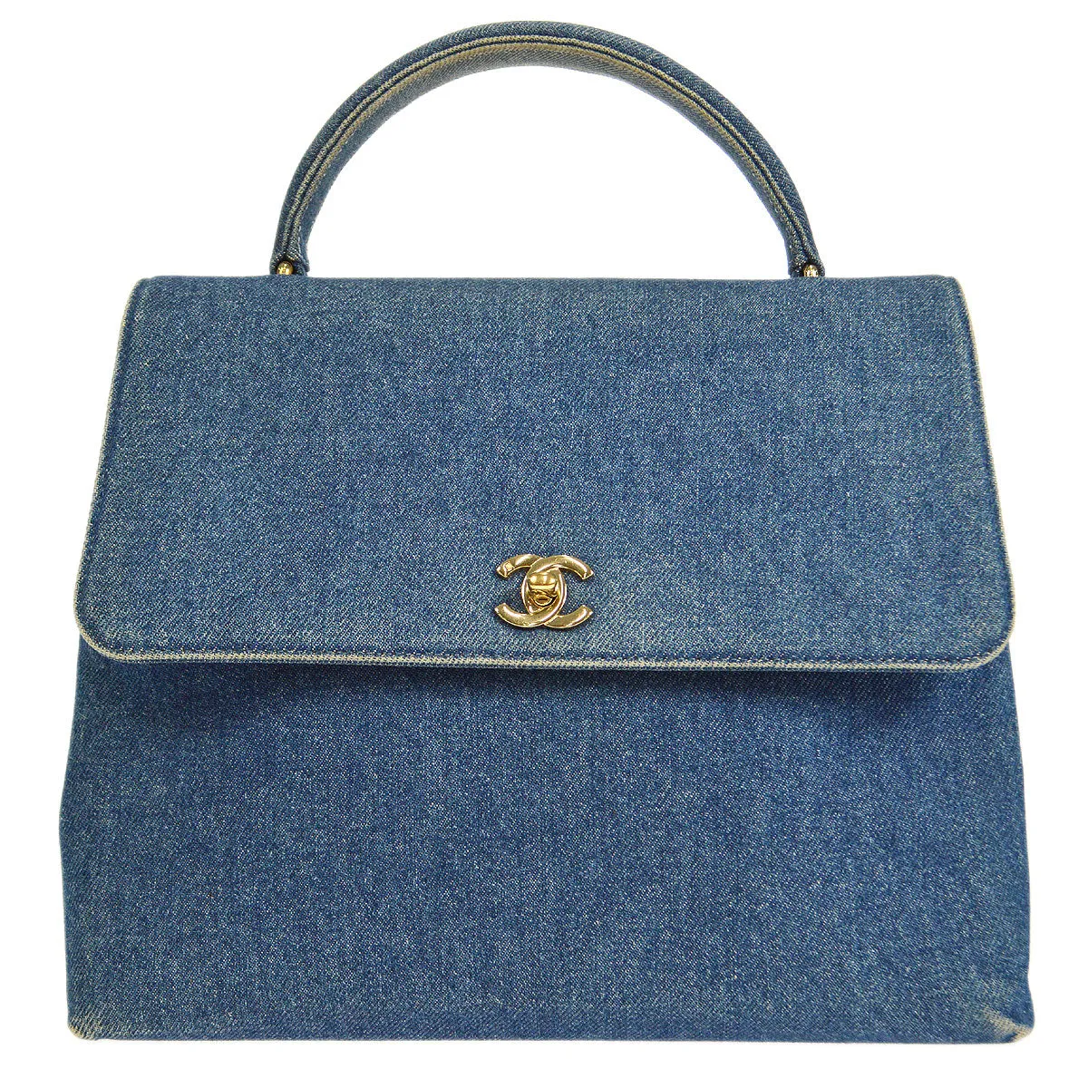 CHANEL 1997-1999 Kelly 30 Denim 26084