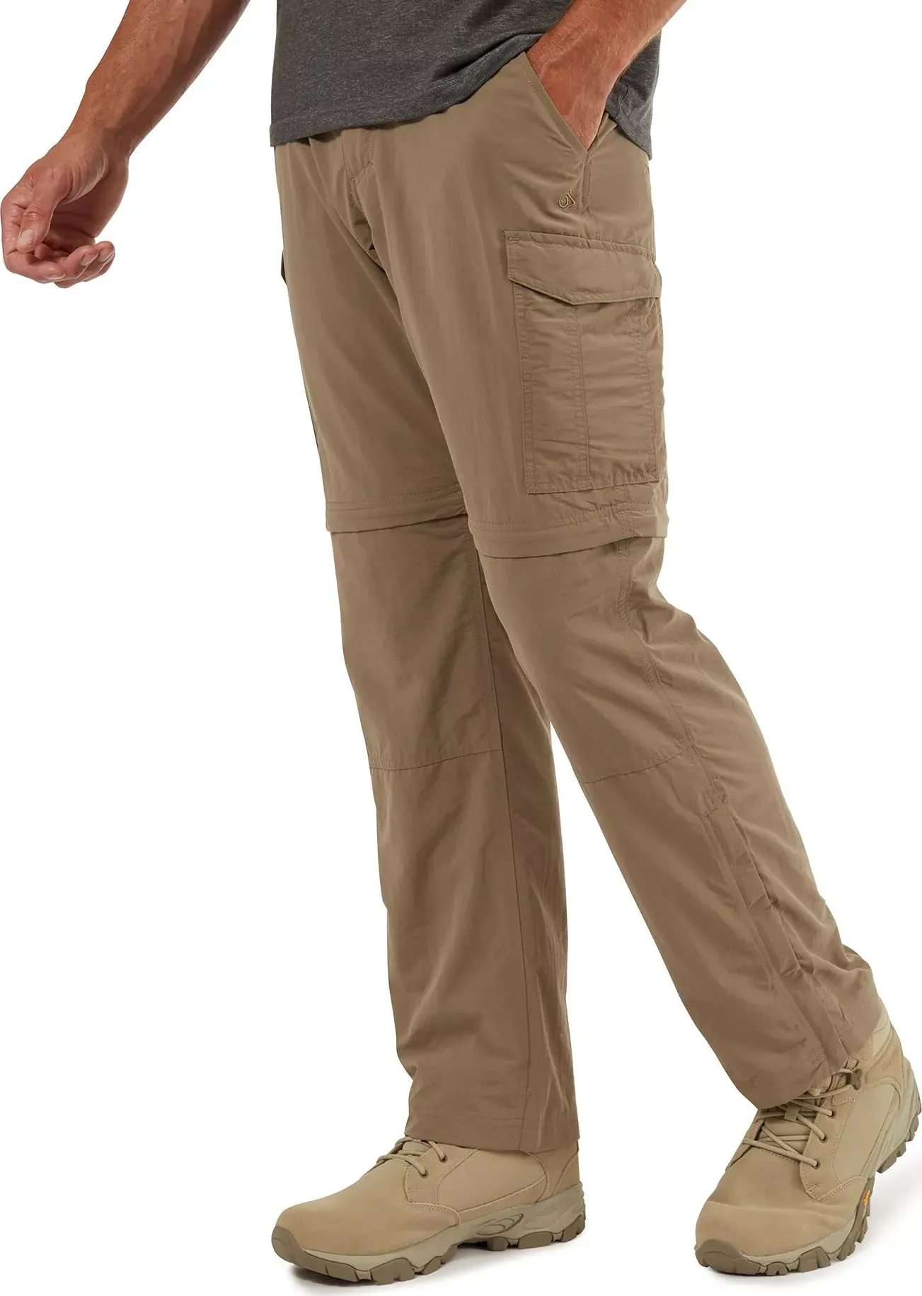 Craghoppers Men&#x27;s Nosilife Pro Convertible Trousers Regular Pebble | Buy Craghoppers Men&#x27;s Nosilife Pro Convertible Trousers Regular Pebble here | Outnorth