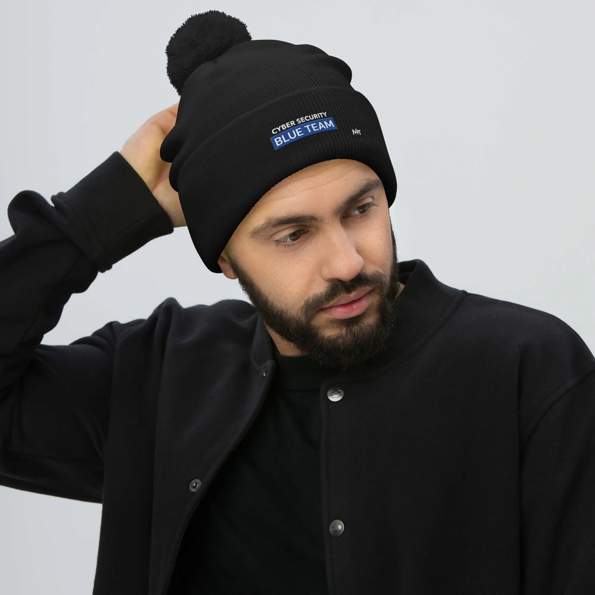 Cyber Security Blue Team V7 - Pom-Pom Beanie