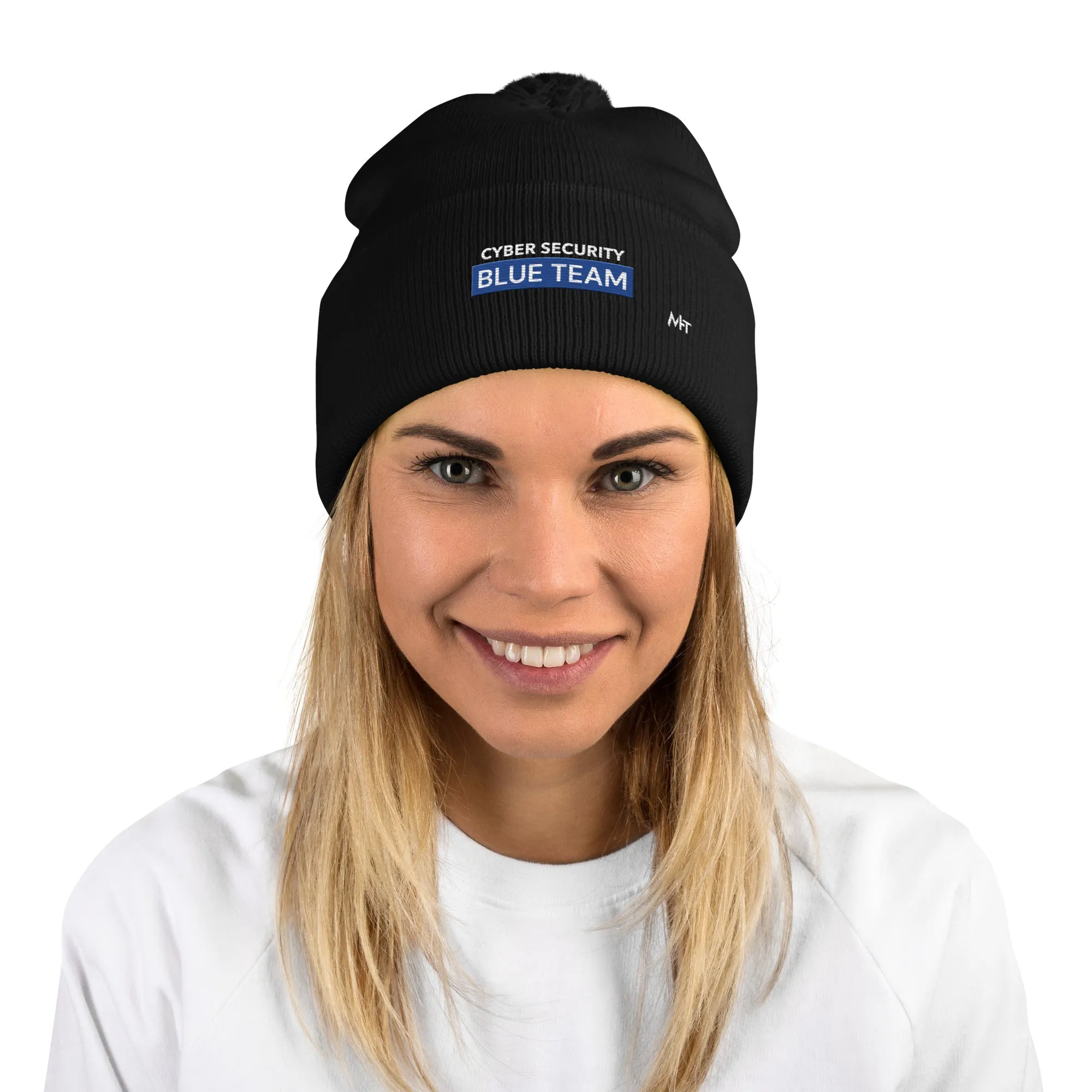 Cyber Security Blue Team V7 - Pom-Pom Beanie
