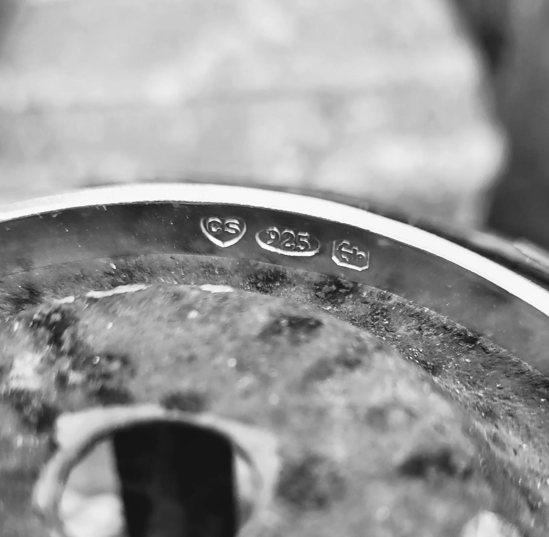Forest by Moonlight Chunky Stamped Charm Bangle