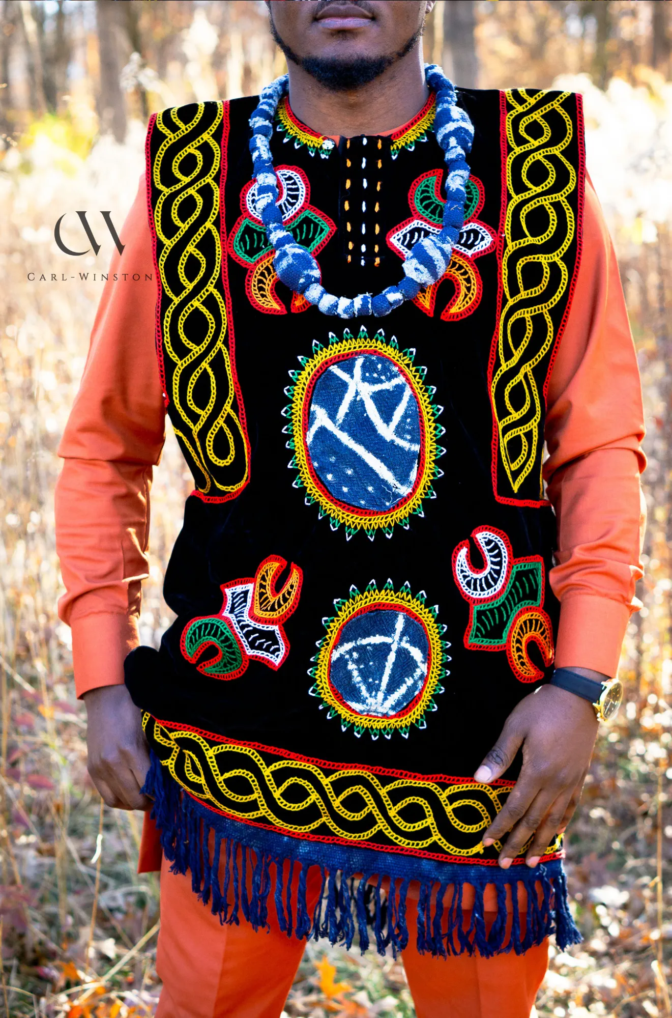 Handcrafted Ndop Tribal Necklace