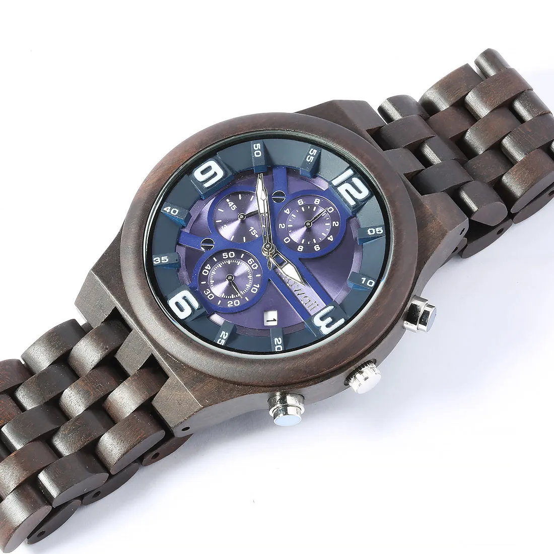 Handcrafted Wooden Watch Sport Blk