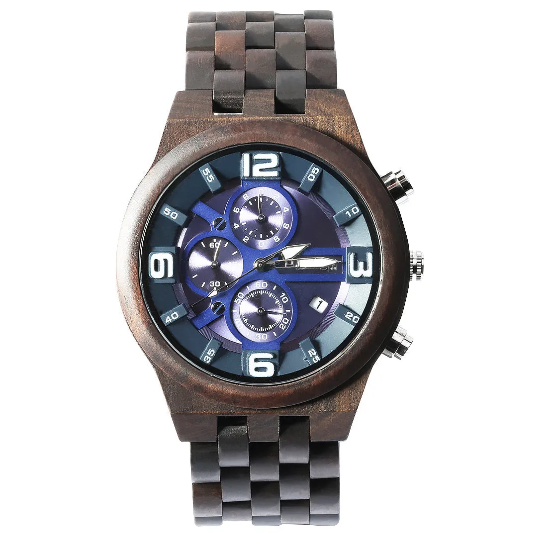 Handcrafted Wooden Watch Sport Blk
