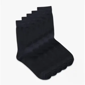 Jack & Jones JENS Mens Cotton Mix 5 Pack Socks Black