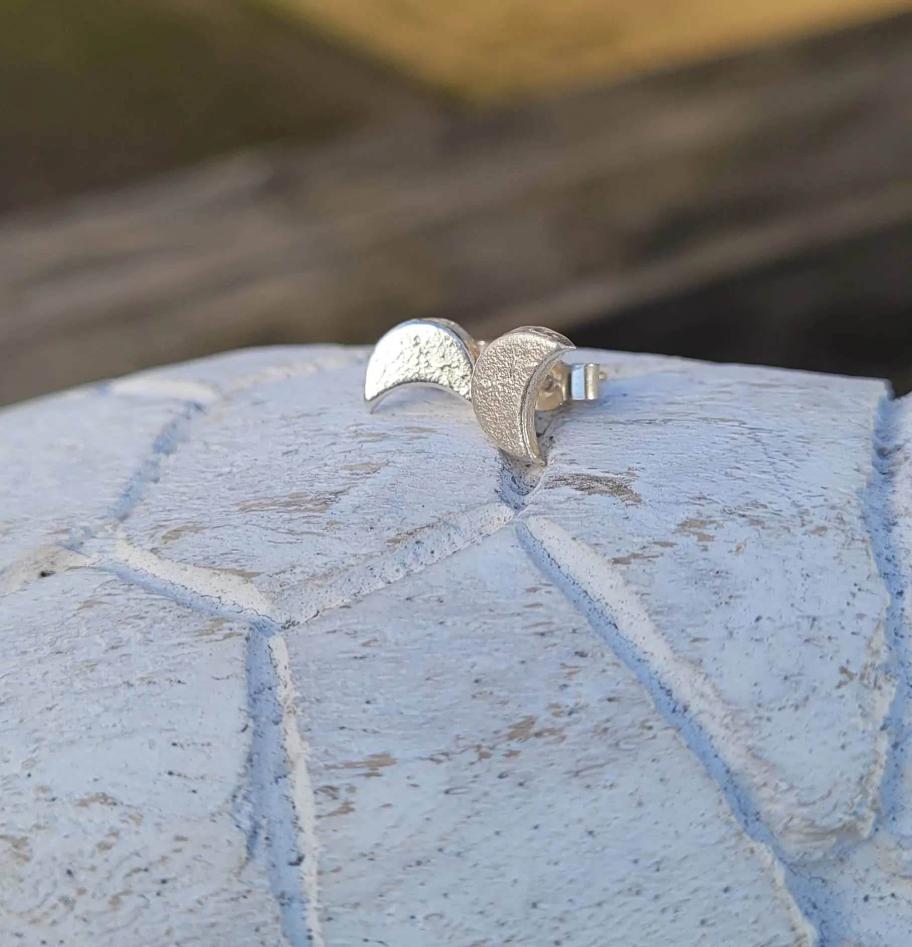 Little Moon Stud Earrings