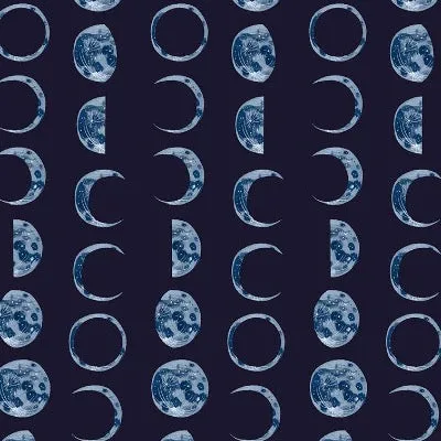 Moons - Indigo $11.75/ Yard