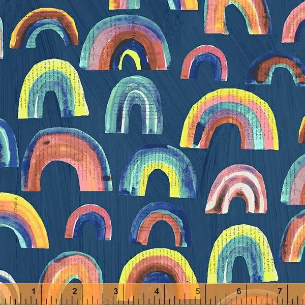 Rainbows - Indigo  $12.25/Yard