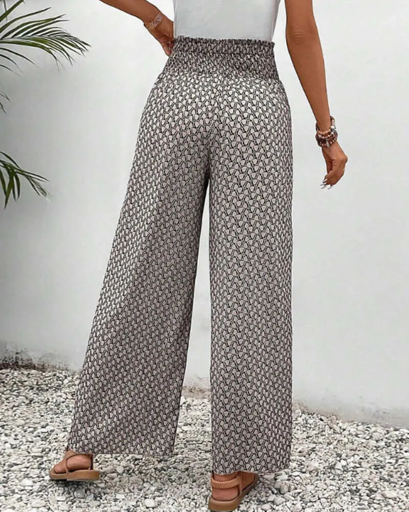 Women's Breathable Tulip Wide Leg Pants